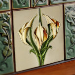 Art Deco lilly Wall Decor Art Nouveau<br><div class="desc">Bem-vindo a CreaTile! Aqui vocês encontrarão designs de azulejo feitos à mão que eu pessoalmente fiz e fiz para vintage azulejos de cerâmica e de argila de porcelana, manchados ou naturais. Eu adoro azulejo e produtos cerâmicos, esperando que você possa transformar sua casa em algo que você gosta de visitar...</div>