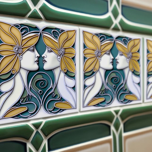 Art Deco Lily Wall Decor Art Nouveau (Criador carregado)