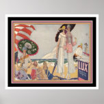 Art Deco Lux Ad Impressão 16x20 de 1920<br><div class="desc">Anúncio Deco Lux de Arte Bestial para um Toque de Flair Nostálgico no seu Decor</div>