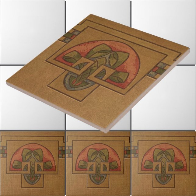 Art Deco, Missão ou Estilo de Artesã Frieze Floral (Criador carregado)