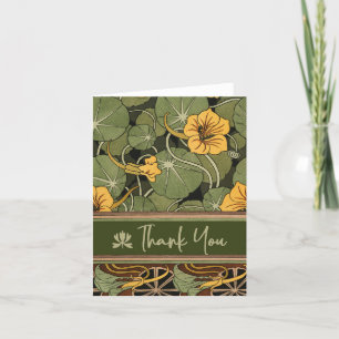 Art Deco Modern Lillies Obrigado Notas