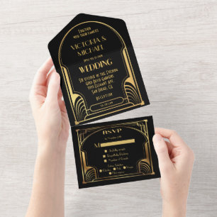 Art Deco Nouveau Wedding