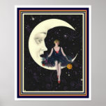Art Deco "Party on the Moon"  16 x 20 Poster<br><div class="desc">Vintage,  "Party on the Moon"  Art Deco Poser 16 x 20</div>