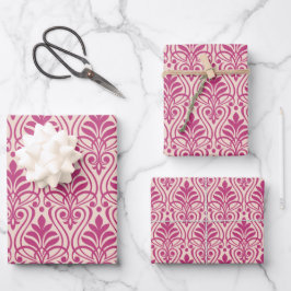 Art Deco Pattern 01 - Raspberry Pink em Rosas clar