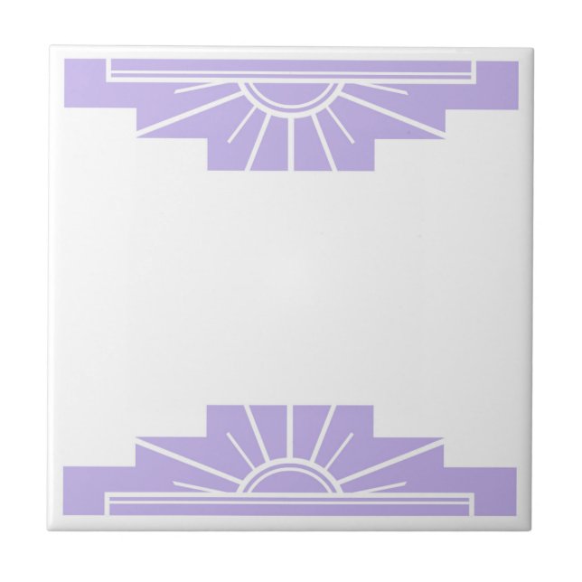 Art Deco Pattern in Lilac (Frente)
