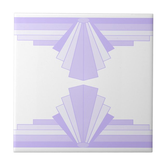 Art Deco Pattern in Lilac (Frente)