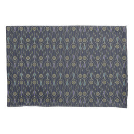 Art Deco pattern with geometric shapes in gold