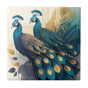 Art Deco Peacocks