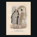 Art Deco Perfume Poster<br><div class="desc">Adorável anúncio de Art Deco para perfume. Com duas adoráveis senhoras vestidas aos noves. Em tons silenciosos.</div>