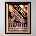 Art Deco "Pianos Daude" Poster 16 x 20<br><div class="desc">Vintage,  Art Deco,  Advertisement for Pianos Daude-  16 x 20</div>