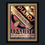 Art Deco "Pianos Daude" Poster 16 x 20<br><div class="desc">Vintage, Art Deco, Advertisement for Pianos Daude- 16 x 20</div>