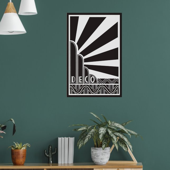 Art Deco Poster | Zazzle Brasil
