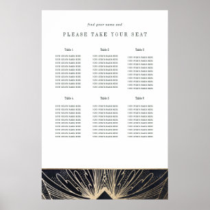 Art deco poster negro e ouro