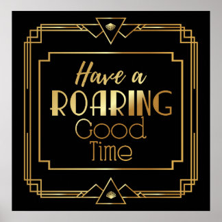 Art Deco Poster "Partido Vamos Como Gatsby"