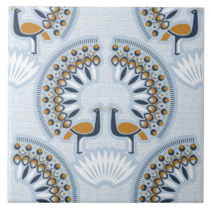 Art Deco retro Peacock