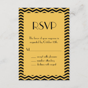 Art deco RSVP