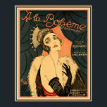 Art Deco Sheet Music A La Boheme 16 x 20 Poster<br><div class="desc">Vintage Art Deco Sheet Music "A La Boheme",  por Jacco. Poster medidas 16 x 20</div>