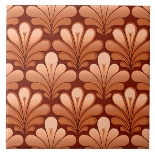 Art Deco Shell Standard, Cobre e Rusta Brown