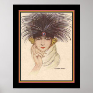 Art Deco Showgirl Impressão de Nanni ca. 1928