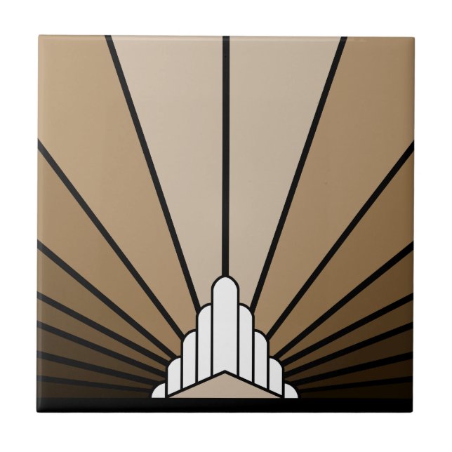 Art deco sun em bronzeado (Frente)