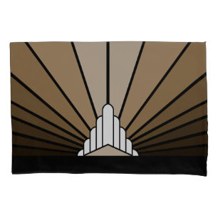 Art deco sun em bronzeado