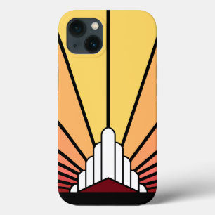 Art deco sun no amanhecer