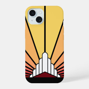 Art deco sun no amanhecer