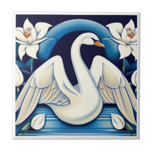 Art Deco Swan e Lily