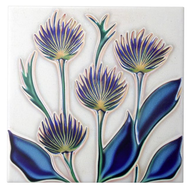 Art Deco Thistle Wall Decor Art Nouveau (Frente)
