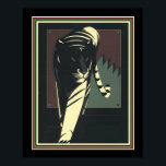Art Deco Tiger Impressão 16 x 20<br><div class="desc">Único e elegante,  Impressão de "Tigre" Art Deco 16 x 20</div>