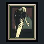 Art Deco Tiger Impressão 16 x 20<br><div class="desc">Único e elegante, Impressão de "Tigre" Art Deco 16 x 20</div>