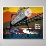 Art Deco Viagem Poster vintage GNER Impressão<br><div class="desc">Art Deco Viagem Poster vintage GNER Impressão</div>