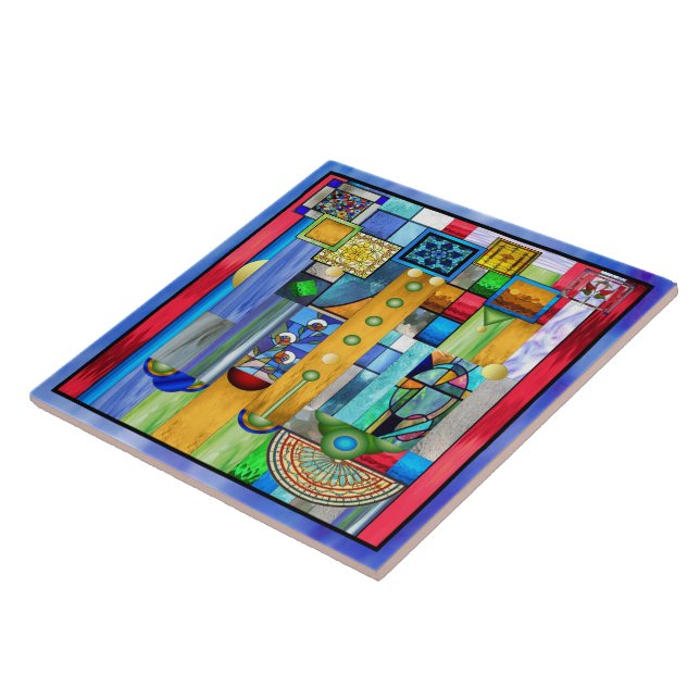 Art Deco Vidro Estampado 1 (Lateral)