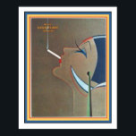 Art Deco Vintage Ad Poster 16 x 20<br><div class="desc">Excelente,  Art Deco,  propaganda de cigarros Goldflake. Poster medidas 16 x 20.</div>