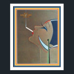 Art Deco Vintage Ad Poster 16 x 20<br><div class="desc">Excelente, Art Deco, propaganda de cigarros Goldflake. Poster medidas 16 x 20.</div>