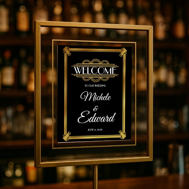 Art deco Welcome Poster (Criador carregado)