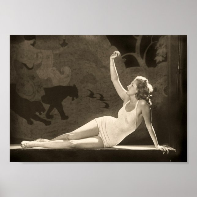 Art Deco Zeigfeld Girl Poster (Frente)