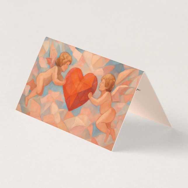 Art Lover Expressionist Cherubs Mini Cards (Frente)