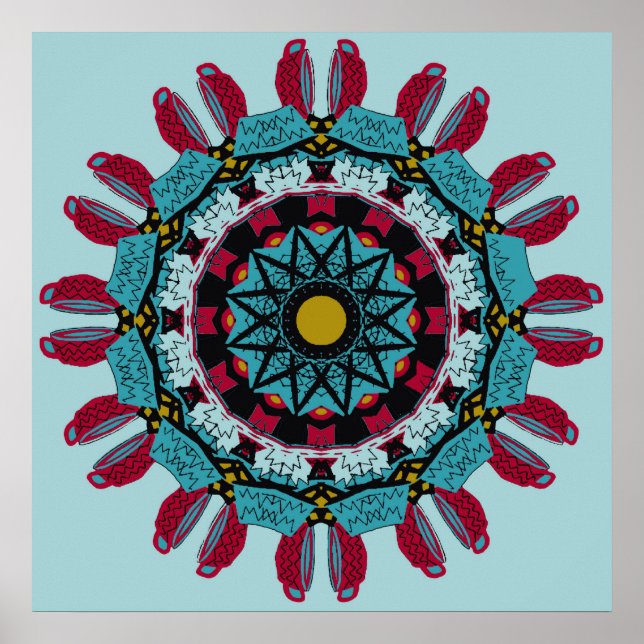Art Mandala Poster (Frente)