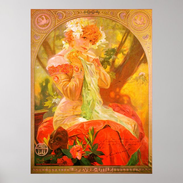 Art Nouveau 1896 Mucha Poster (Frente)