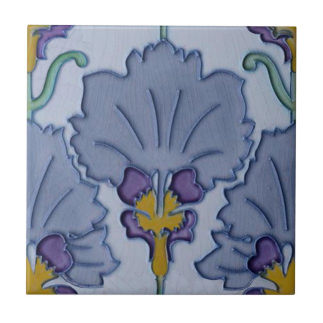 Art Nouveau 1900 Roxo Repro Belga (Frente)