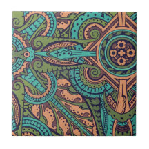 Art nouveau abstrato padrão criador