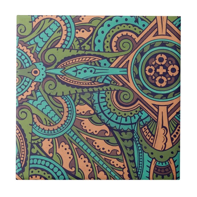 Art nouveau abstrato padrão criador (Frente)