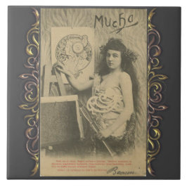 Art nouveau Alphonse mucha modelo de arte feminina
