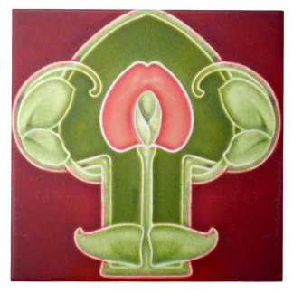 Art Nouveau Azulejo de Lareira cerâmica