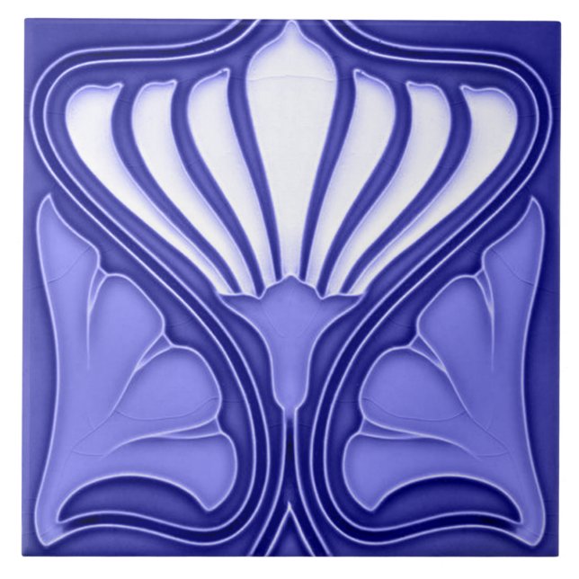 Art Nouveau azulejo de Parede Cerâmica (Frente)