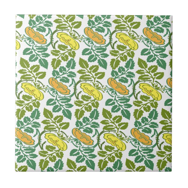 Art Nouveau ButterCup - damask floral wallpaper (Frente)