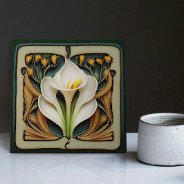 Art Nouveau Calla Lily Arte Floral Simétrica