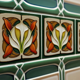 Art Nouveau Calla Lily Arte Floral Simétrica