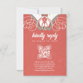 Art Nouveau Calla Lily Elegance QR RSVP